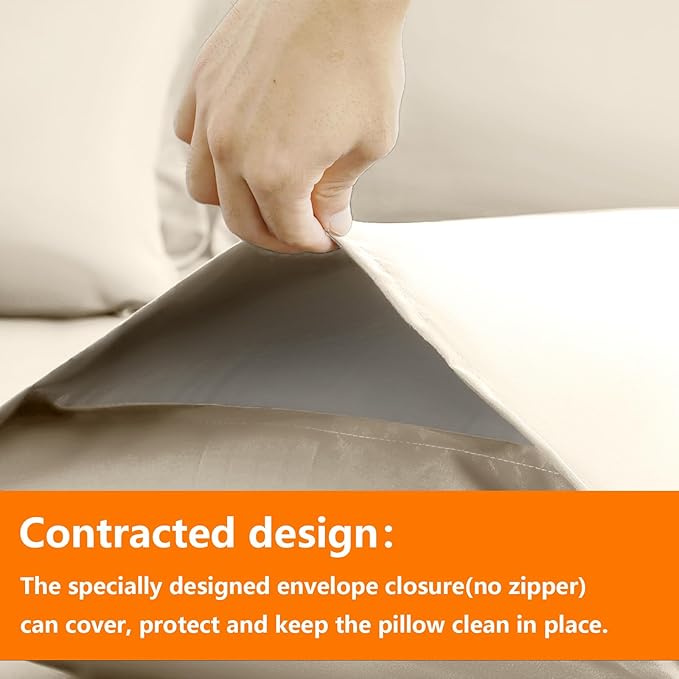 TAIMIT Light Beige Queen Size Comforter Set - Image 4