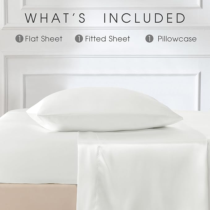 FreshCulture Satin Sheets Twin XL Bed Set - Image 3