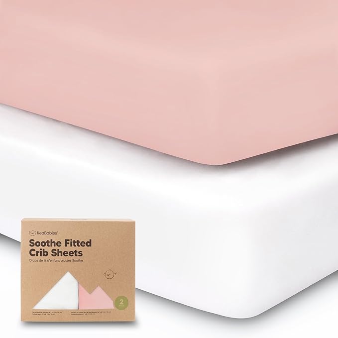 KeaBabies 2-Pack Organic Crib Sheets by KeaBabies