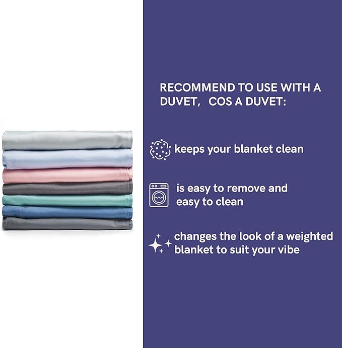 YnM 12lbs Weighted Blanket for Adults, Cotton Heavy Bed Throw Blanket for All - Image 9