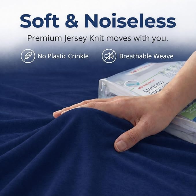 Guardmax Jersey Knitted King Zippered Mattress Encasement - Image 7