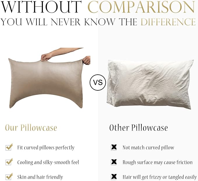 Cooling Curved Pillow Cases Queen Size Set of 2 - Image 2