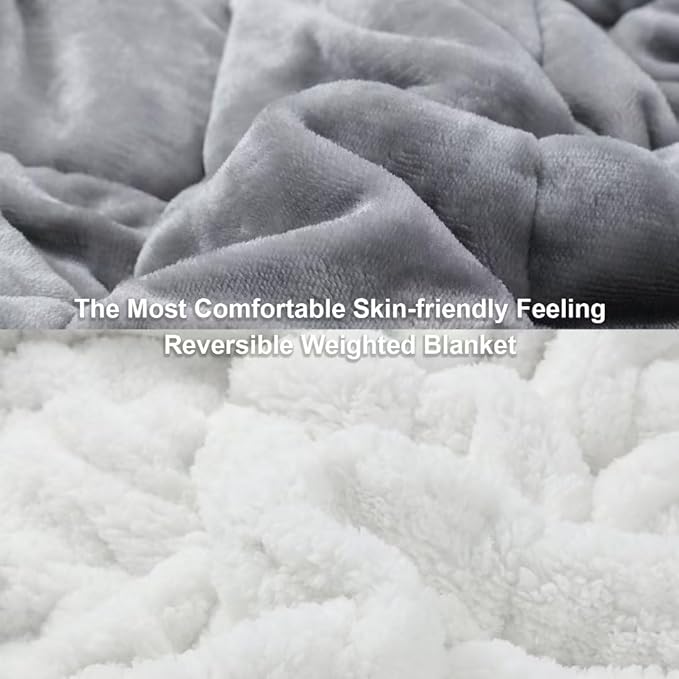 Alomidds Sherpa Fleece Weighted Blanket - Image 2