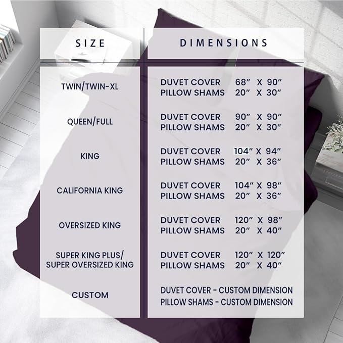 Kotton Culture 1 Pc 120"x120" Duvet Cover Super King Plus/Super Oversize King - Image 4
