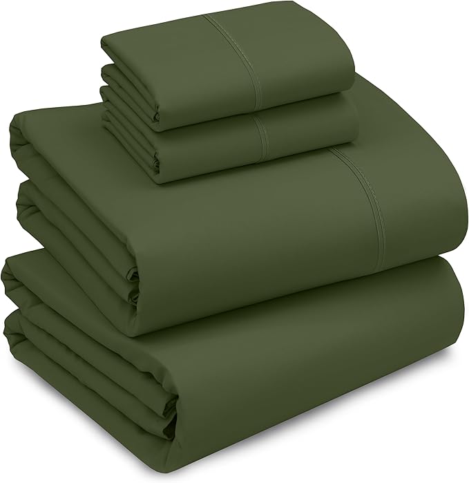 RUVANTI 100% Cotton Sheets – Full Size Percale Bedding, Cooling & Breathable by Ruvanti