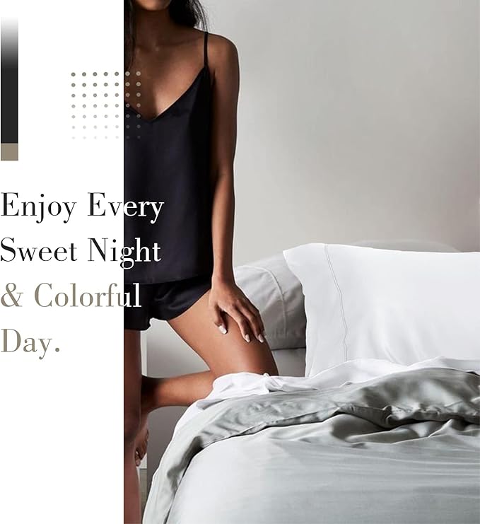 WishSmile Cooling King Pillowcases Set of 2 Breathable Cool Silky Soft Rayon - Image 6