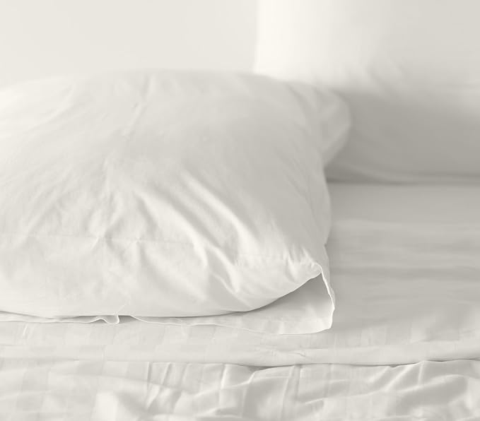 RUVANTI 100% Cotton Sheets – Twin Size Percale Bedding, Cooling & Breathable - Image 9