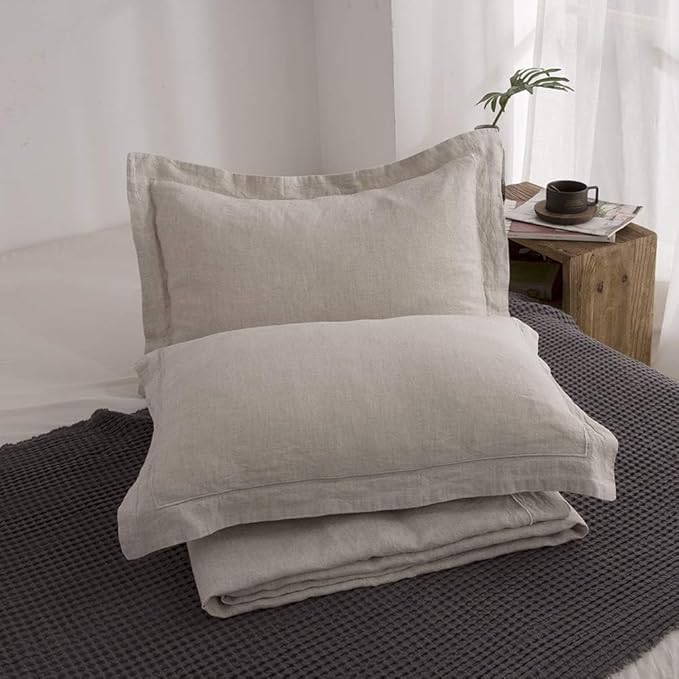 Simple&Opulence 100% French Flax Linen Duvet Cover Set - Image 8