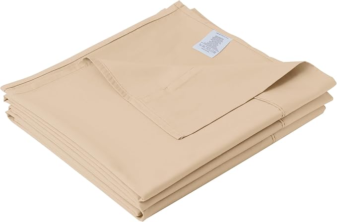 Cotton King Flat Sheet Only, 600 Thread Count 100% Egyptian Cotton Top Sheet by ZaizaiHome