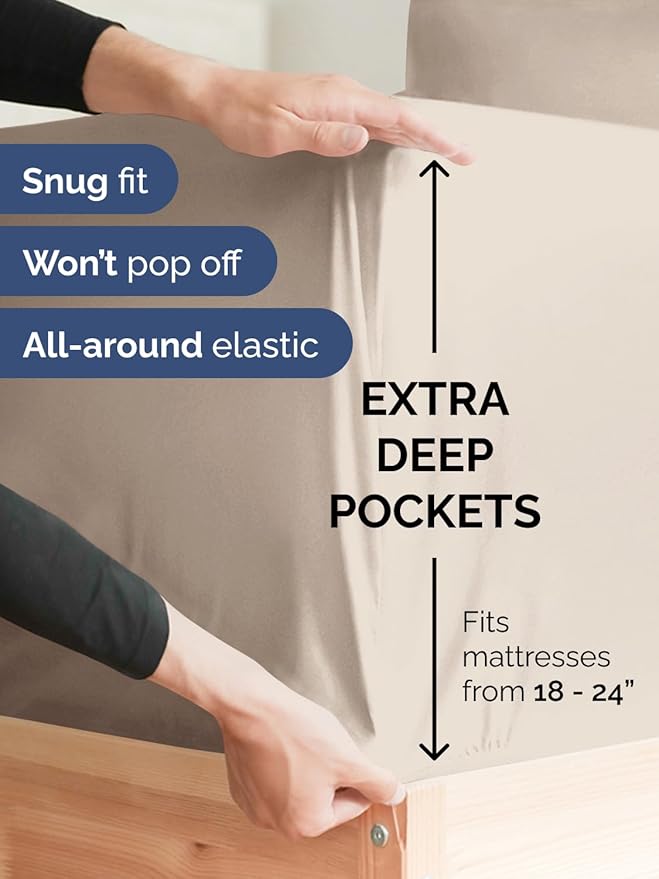 Extra Deep Cal King Fitted Sheet - Image 2