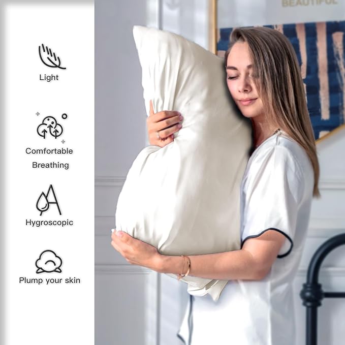 Mulberry Silk Pillowcase for Hair and Skin Pillow Case - Image 3
