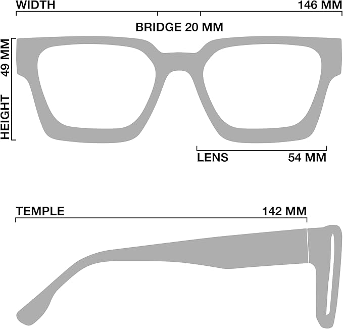 livho Oversized Eyewear Frame for Woman and Men - Image 7