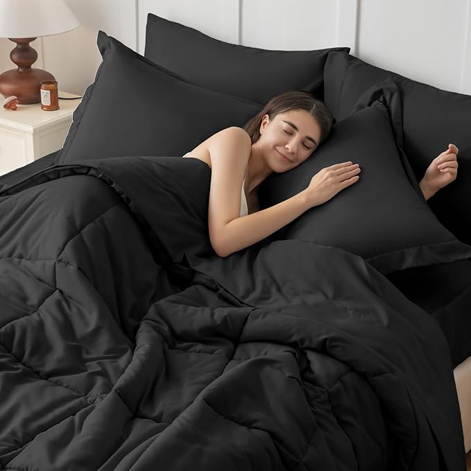 JOLLYVOGUE Queen Comforter Set, Ultra-Soft Bed in a Bag Queen Size 7 Pieces - Image 7