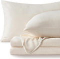 BEDELITE Flannel Sheets King Size White by BEDELITE