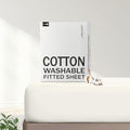 FreshCulture Pure Cotton Fitted Sheets Queen Size, 300 Thread Count Percale by FreshCulture