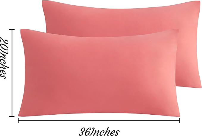 NTBAY King Pillow Cases Set of 2, 2 Pack Brushed Microfiber 20x36 Pillow Cases - Image 6
