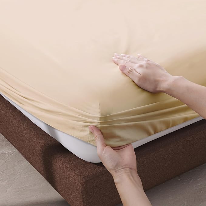 100% Egyptian Cotton Fitted Sheet King Size, 600 Thread Count, Single Fitted - Image 4