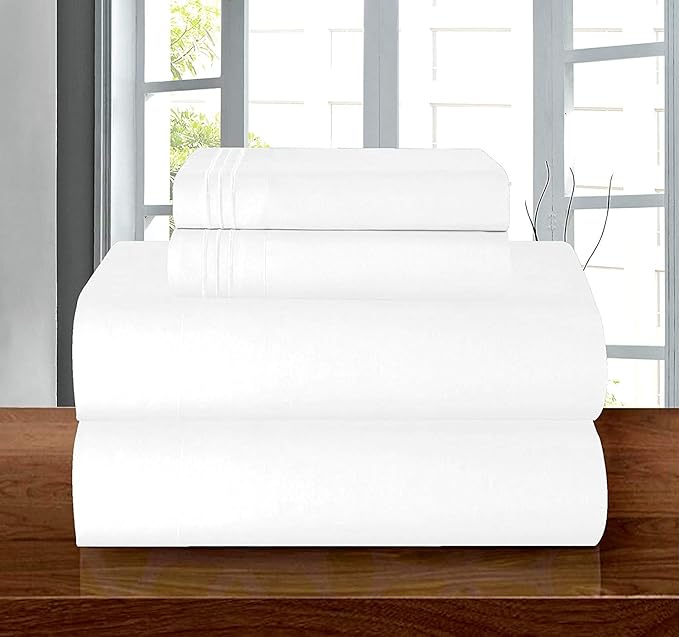 Elegant Comfort ® 1500 Thread Count ULTRA SILKY SOFT LUXURY 4 pcs Sheet set - Image 2