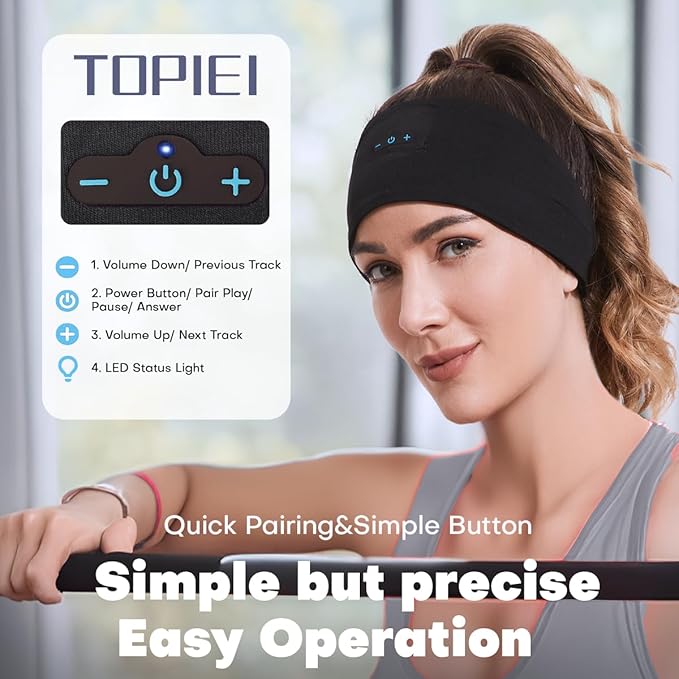 Sleep Headphones Bluetooth Headband - Image 5