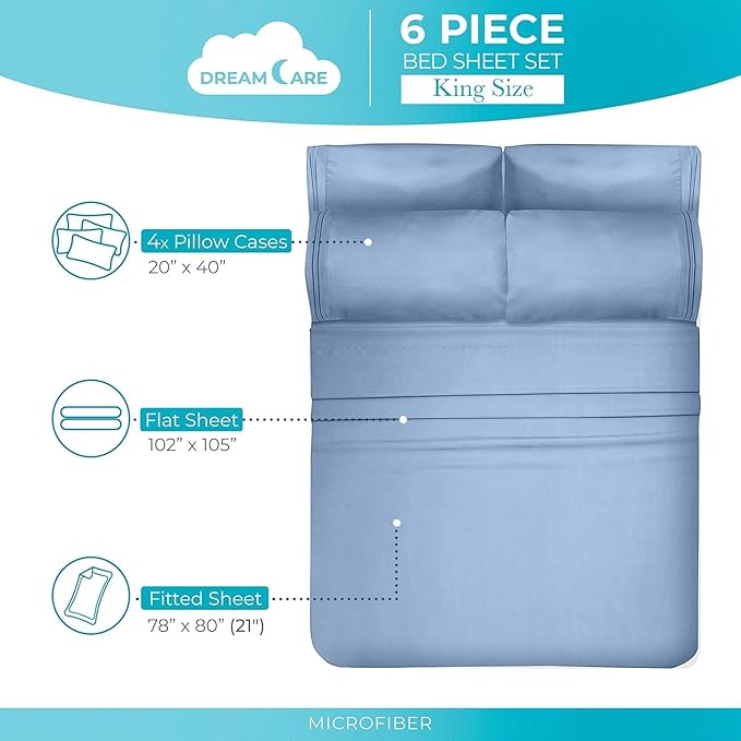 DREAMCARE Queen Sheet Set - Image 4