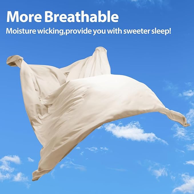 Bamboo Viscose Flat Sheets Only, 400 Thread Count Sateen Weave Cal King Size - Image 6