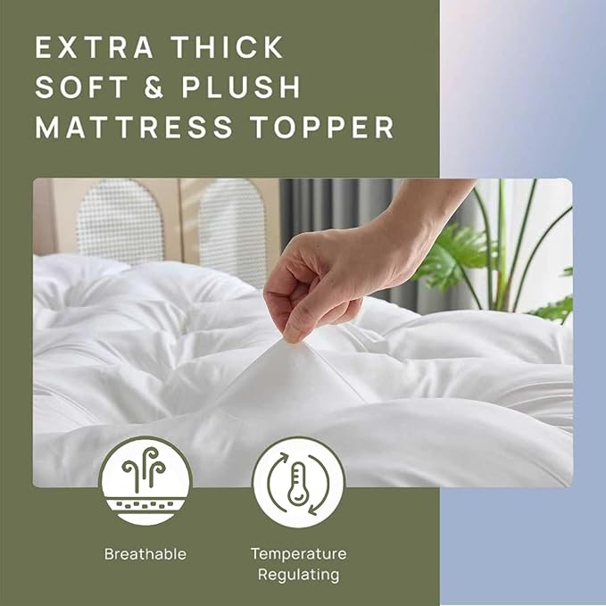 SHOUREN 5 Inch Memory Foam Mattress Topper California King - Image 5