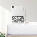 FreshCulture Pure Cotton Fitted Sheets Full Size, 300 Thread Count Percale by FreshCulture