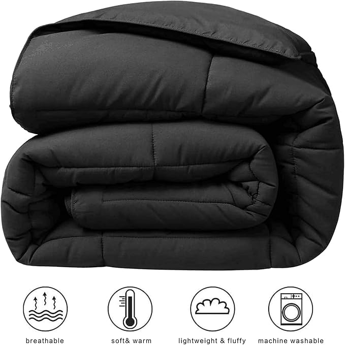 COHOME Premium King Size Comforter, All-Season Quilted Down Alternative Duvet - Image 2