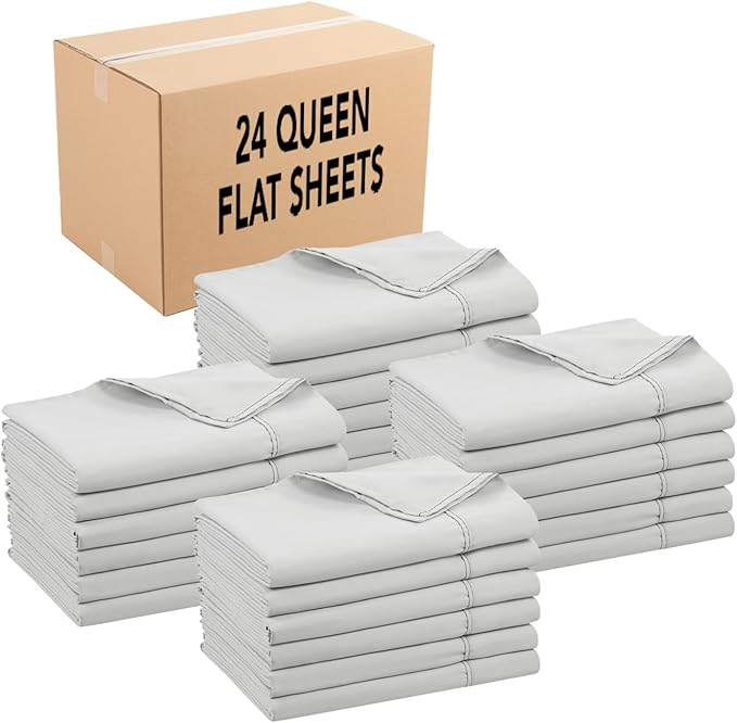 Arkwright Bulk Queen Flat Sheets by Arkwright