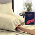 100% Egyptian Cotton Pillow Cases King Size Set of 2 by AshtonSheets