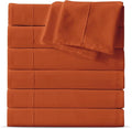 Maple&Stone Full Flat Sheet 6 Pack, Premium Soft & Breathable, Brushed by MapleStone