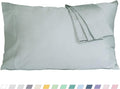 Pillow Cases, King Size Cotton Percale Weave Pillowcases, Pre-Shrunk Breathable by HOMTEC