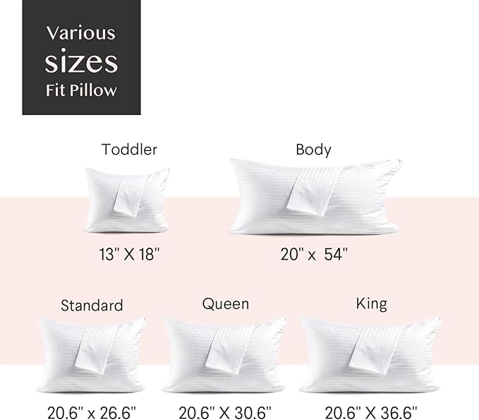 FAUNNA 600TC 100% Cotton Pillow Protectors, King Size, 4 Pack, Oeko-TEX - Image 7