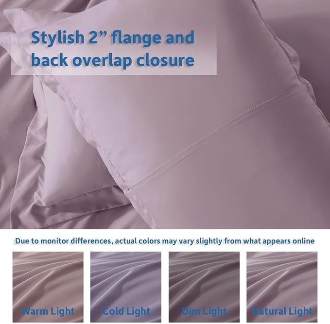 Nestl Dusty Purple Duvet Cover Full Size - Image 8