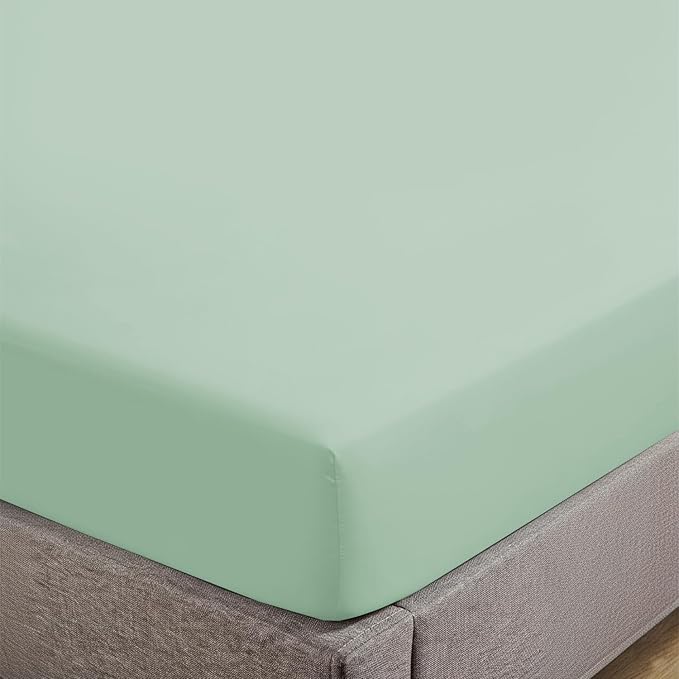 Feather & Stitch Fitted Bottom Sheet Only Queen Size 500 TC-1 Piece 100% Cotton by FEATHERSTITCHNEWYORK