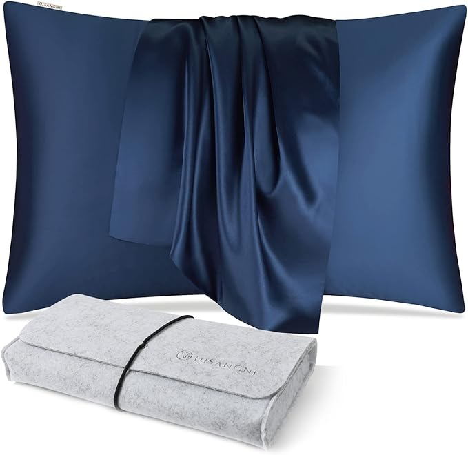 DISANGNI Silk Indulgence Set: Premium 22 Momme Mulberry Silk Pillowcase & Eye - Image 6