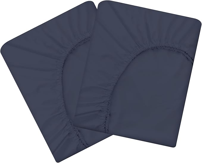 HBHLFZ Twin Fitted Sheet Only 2 Pack, Soft Breathable Bottom Sheet by HBHLFZLuxuryHomeLife