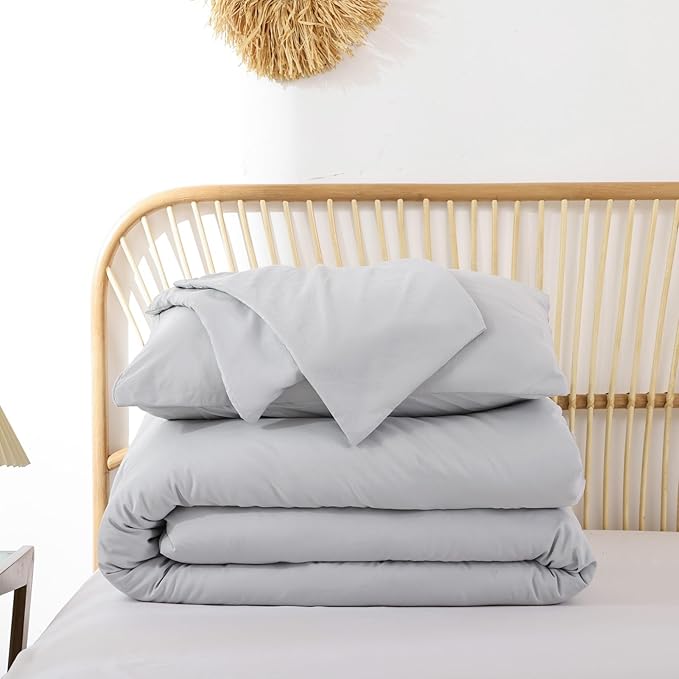 ROSGONIA Light Grey Twin/Twin XL Comforter Set - Image 8