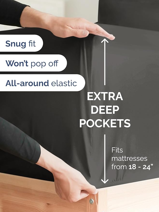 Extra Deep Full Fitted Sheet - Image 2