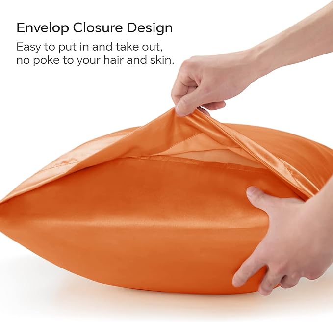 BEDELITE Satin Body Pillow Cover, Super Soft and Cooling Body Pillow Pillowcase - Image 3