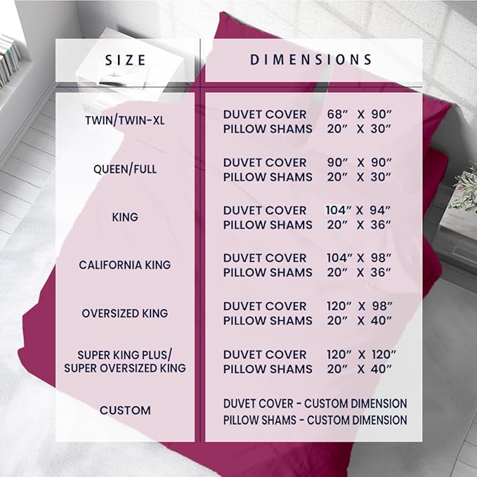 Kotton Culture 3 Pc Duvet Cover Queen Size/Full Size Set-100% Egyptian Cotton - Image 3