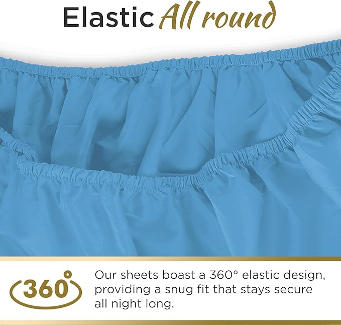 Ultra Soft Microfiber Full XL Fitted Sheets – 1800 Thread Count, Deep 15” Pocket - Image 2