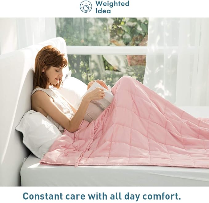 Weighted Idea Weighted Blanket for Adults Cooling Breathable Heavy Blanket - Image 3