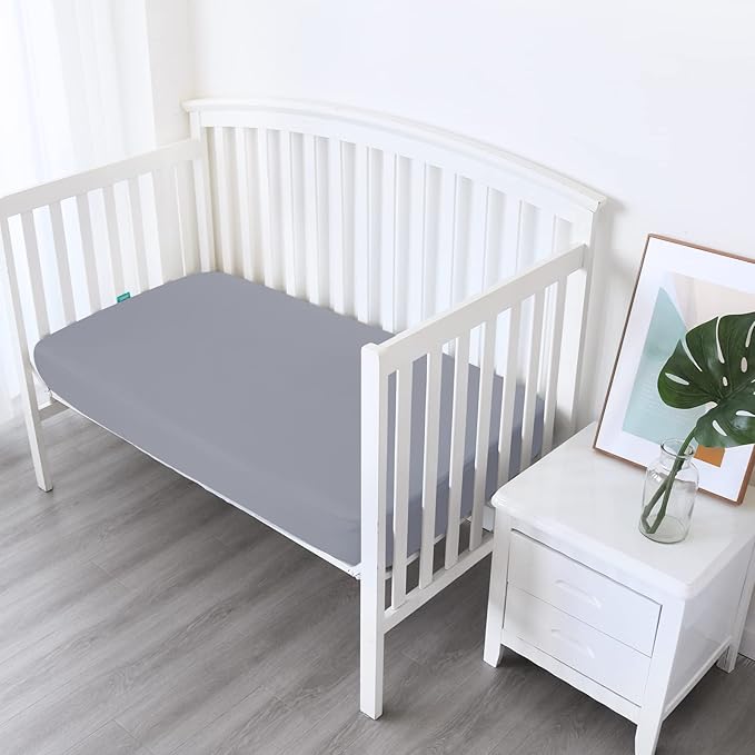 Biloban Crib Sheets Girl Fitted, 2 Pack Crib Sheet Fits - Image 3