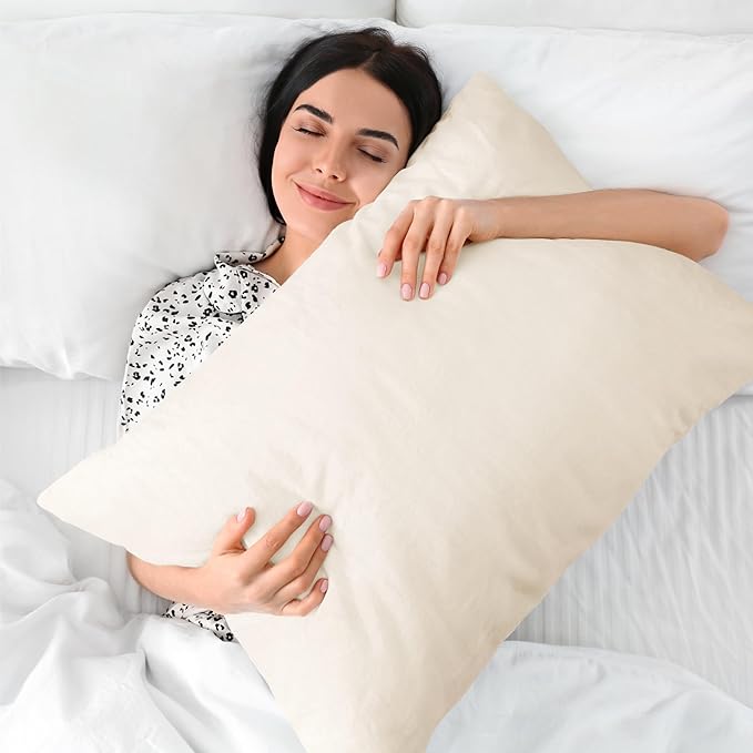 BEDELITE Flannel Pillow Cases Queen Size Set of 2, Super Soft Fleece Pillowcases - Image 5