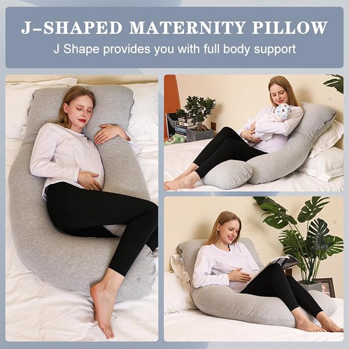 Chilling Home Pregnancy Pillow, J Shape Pregnancy Pillows - Image 6