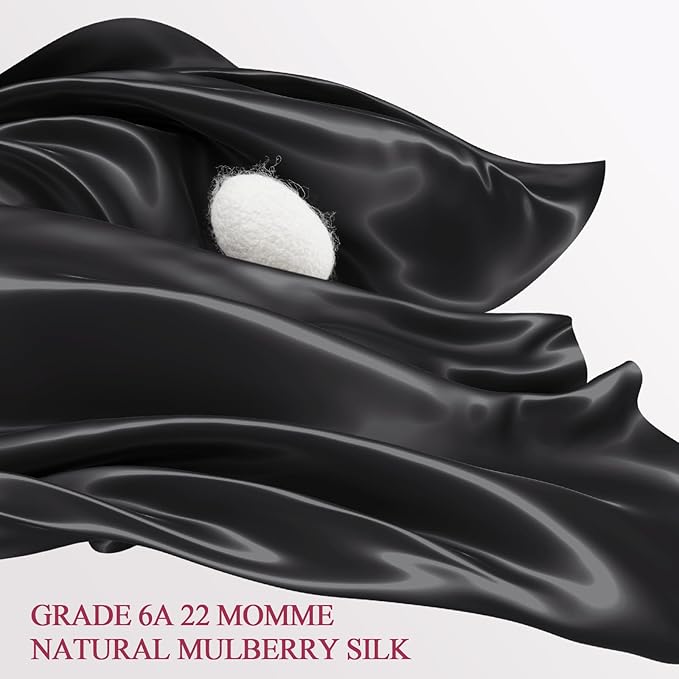 100% Silk Pillow Cases 2 Pack Standard Size Mulberry Silk Pillowcase Set of 2 - Image 2