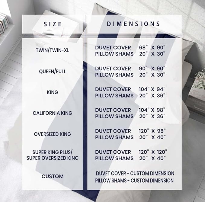 Kotton Culture Custom Duvet Cover -100% Egyptian Cotton 600 Thread Count Soft - Image 3