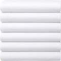 GOLD TEXTILES Full Flat Sheet 6 Pack – Brushed Microfiber Top Sheets by GOLDTEXTILES