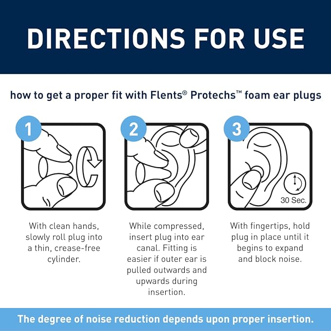 Flents Protechs Foam Ear Plugs, 50 Pair - Image 5